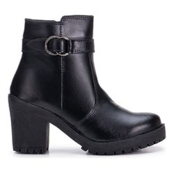 Bota Feminina Coturno Fivela Tratorado De Salto Ca... - LA CASA DO DROP