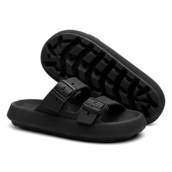 Chinelo Nuvem Ortopedico Tira Dupla Preta - 0003P - LA CASA DO DROP