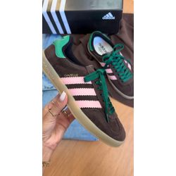 Tênis Adidas Gazelle Indoor Café Rosa e Verde - GZ... - LA CASA DO DROP