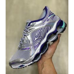 Tênis Unissex Mizuno Wave Prophecy 1 Prata/roxo - ... - LA CASA DO DROP