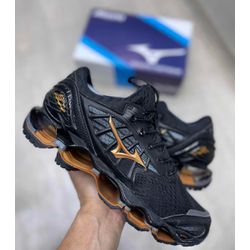 Tenis Mizuno Wave Prophecy 9 Preto Dourado - Impor... - LA CASA DO DROP