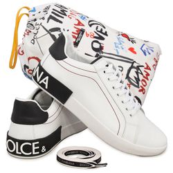 TÊnis Dolce & Gabbana G3 Branco Costura Vermelha -... - LA CASA DO DROP