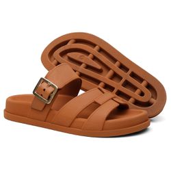 Sandalia Nuvem Microexpandido Feminino com Fivela ... - LA CASA DO DROP
