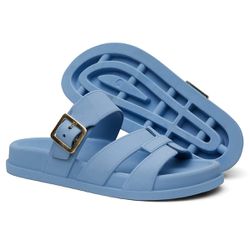 Sandalia Nuvem Microexpandido Feminino com Fivela ... - LA CASA DO DROP