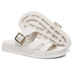 Sandalia Nuvem Microexpandido Feminino com Fivela ... - LA CASA DO DROP