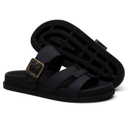 Sandalia Nuvem Microexpandido Feminino com Fivela ... - LA CASA DO DROP