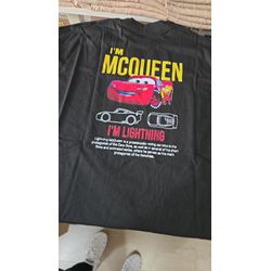 Camiseta Oversized Longa Mcqueen Preta Frente Lisa... - LA CASA DO DROP