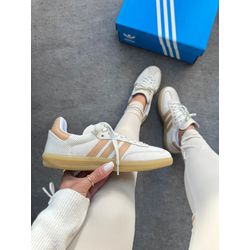 Tênis Adidas Unissex Samba Cardboard Tricô Bege -... - LA CASA DO DROP