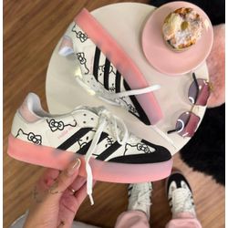 Tênis Adidas Feminino Sambae Hello Kitty Preto Ros... - LA CASA DO DROP