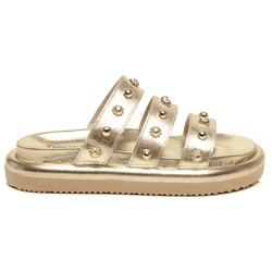 Sandalia Papete Flatform Feminina em Couro Emily O... - LA CASA DO DROP