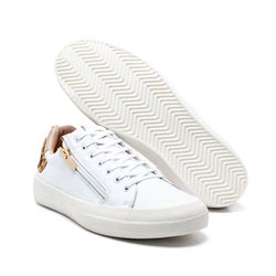 Tênis Feminino Casual Básico Confortável Branco/on... - LA CASA DO DROP