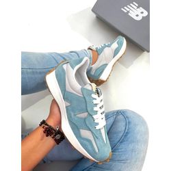 Tênis Casual Feminino New Balance 327 V1 - Azul - ... - LA CASA DO DROP