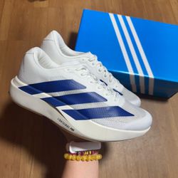 Tênis Adidas Unissex Adizero Evo SL - Branco Azul ... - LA CASA DO DROP