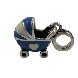 Berloque Carrinho de Bebê em Prata 925 - BER0032 - LA GYPSY