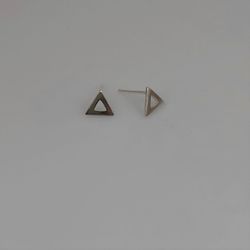Brinco Triângulo em Prata 925 - BRI0453 - LA GYPSY