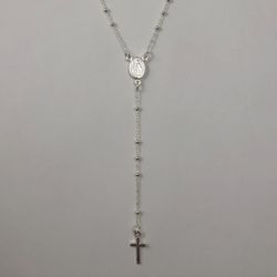 Gargantilha Terço 45 cm em Prata 925 - GAR0172 - LA GYPSY