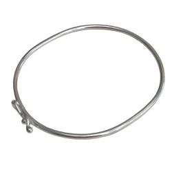 Bracelete Pequeno Liso em Prata 925