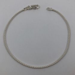 Pulseira Pipoca Fina em Prata 925