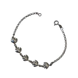 Pulseira com Peixinhos em Prata 925