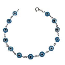 Pulseira de Olho Grego em Prata 925 - PUL0003 - LA GYPSY