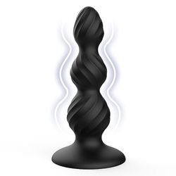 Prazer anal plug anal de Silicone com Ondulações - L'amour Boutique Erótica