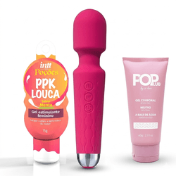 kit varinha mágica, lubrificante pop neutro e exci... - L'amour Boutique Erótica
