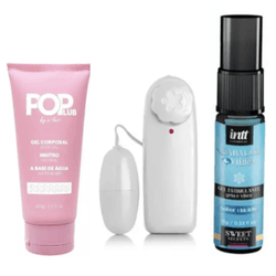 Kit com Excitante babaLub vibra Ice, Lubrificante ... - L'amour Boutique Erótica