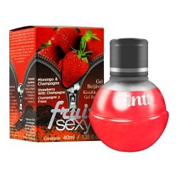 Gel para sexo oral Fruit sexy morango com champagn - L'amour Boutique Erótica