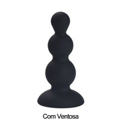 Plug anal P de Silicone com Ondulações - tamanho 7... - L'amour Boutique Erótica
