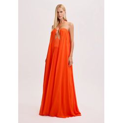 VESTIDO LARANJA LONGO AMARANTE - 502VE010879 - LAMUREOU