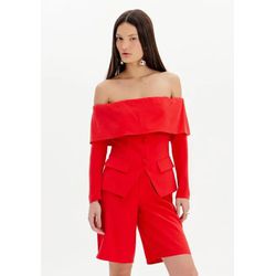 BLUSA OMBRO A OMBRO ALONGADA - 502BL008575 - LAMUREOU