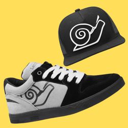 Kit Tenis Cano Baixo Unissex Embarcadero Low Landfeet Preto Alvejado com Boné Preto - Landfeet | Skateboard Shoes