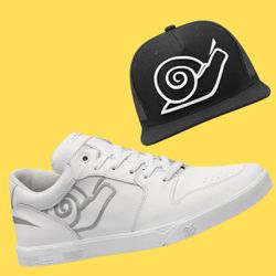 Kit Tenis Cano Baixo Unissex Embarcadero Low Landfeet com Boné Preto - Landfeet | Skateboard Shoes