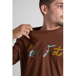 Camiseta Estampada Landfeet Tema Cadarços Marrom - Landfeet | Skateboard Shoes