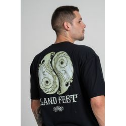 Camiseta Estampada Landfeet Preto Tema Yin Yang - Landfeet | Skateboard Shoes