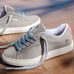 Tênis Skate Crossfit Casual Cano Baixo Lifestyle Crew Níquel Rosa Claro - Landfeet | Skateboard Shoes