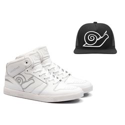 COMBO TÊNIS SKATE EMBARCADERO X BRANCO BONÉ- LANDFEET - Landfeet | Skateboard Shoes