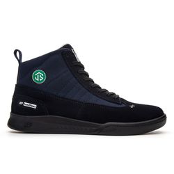 Tênis Landfeet Modelo JS - Lifestyle Drums Skate Cano Alto Preto Marinho - Landfeet | Skateboard Shoes