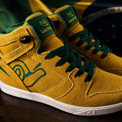 Tênis Skate Embarcadero X 26 - Edição Especial Copa do Mundo - Amarelo Verde - Landfeet | Skateboard Shoes