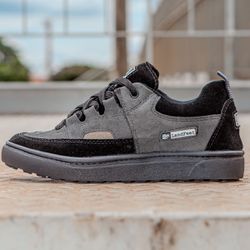 Tênis Skate Crossfit Casual Cano Baixo Lifestyle Vortex Preto - Landfeet | Skateboard Shoes