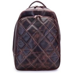 Mochila de Couro Lançamento Dubai matelassê café urbano - Du... - LARGADÃO - COM VOCÊ, ONDE FOR!