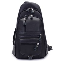 Mochila em Couro Original Modelo Speed Mini Preta.