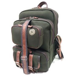 Mochila em lona nova Modelo Tracker - cor verde militar. - T... - LARGADÃO - COM VOCÊ, ONDE FOR!