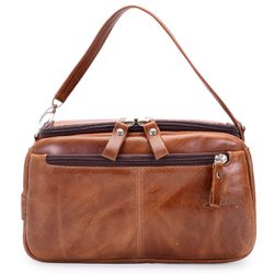 Necessaire de Mão Bolsa Multiuso - dia a dia 100% em Couro f... - LARGADÃO - COM VOCÊ, ONDE FOR!