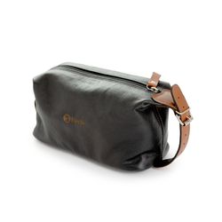 Necessaire de couro legitimo expansível com alça de mão - e... - LARGADÃO - COM VOCÊ, ONDE FOR!