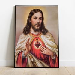 Religioso 13 - Quadro com Moldura - Preto, Marrom,... - Las Quadros