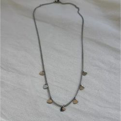 Colar Corações Luxo em Aço Inox Pra... - Livia Domênico Semijoias