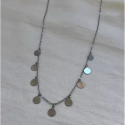 Colar Discos em Aço Inox Prata - CD... - Livia Domênico Semijoias