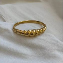 Bracelete Tubo Torcido Bold em Aço ... - Livia Domênico Semijoias