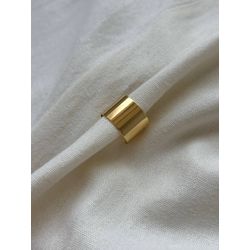 Anel Ajustável Minimalista Banhado em Ouro 18k - A... - LDSEMIJOIAS